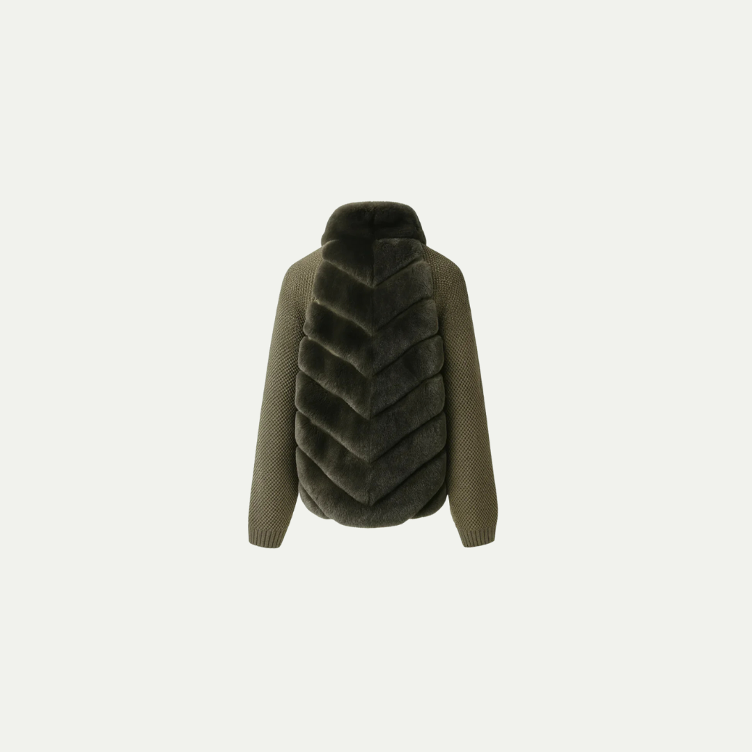 AURORA FUR-KNIT JACKET