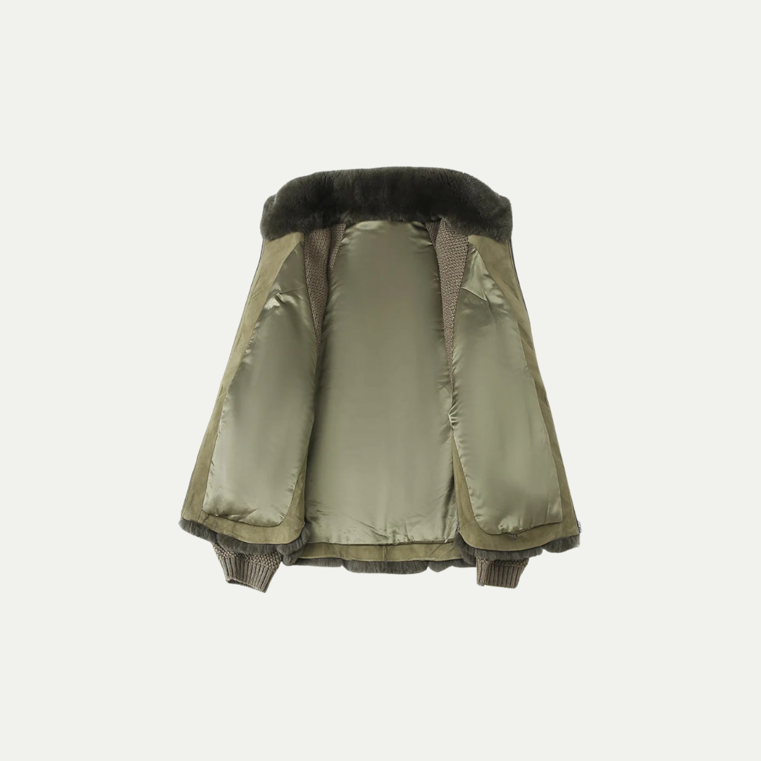 AURORA FUR-KNIT JACKET