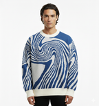 AZURE SWIRL KNIT