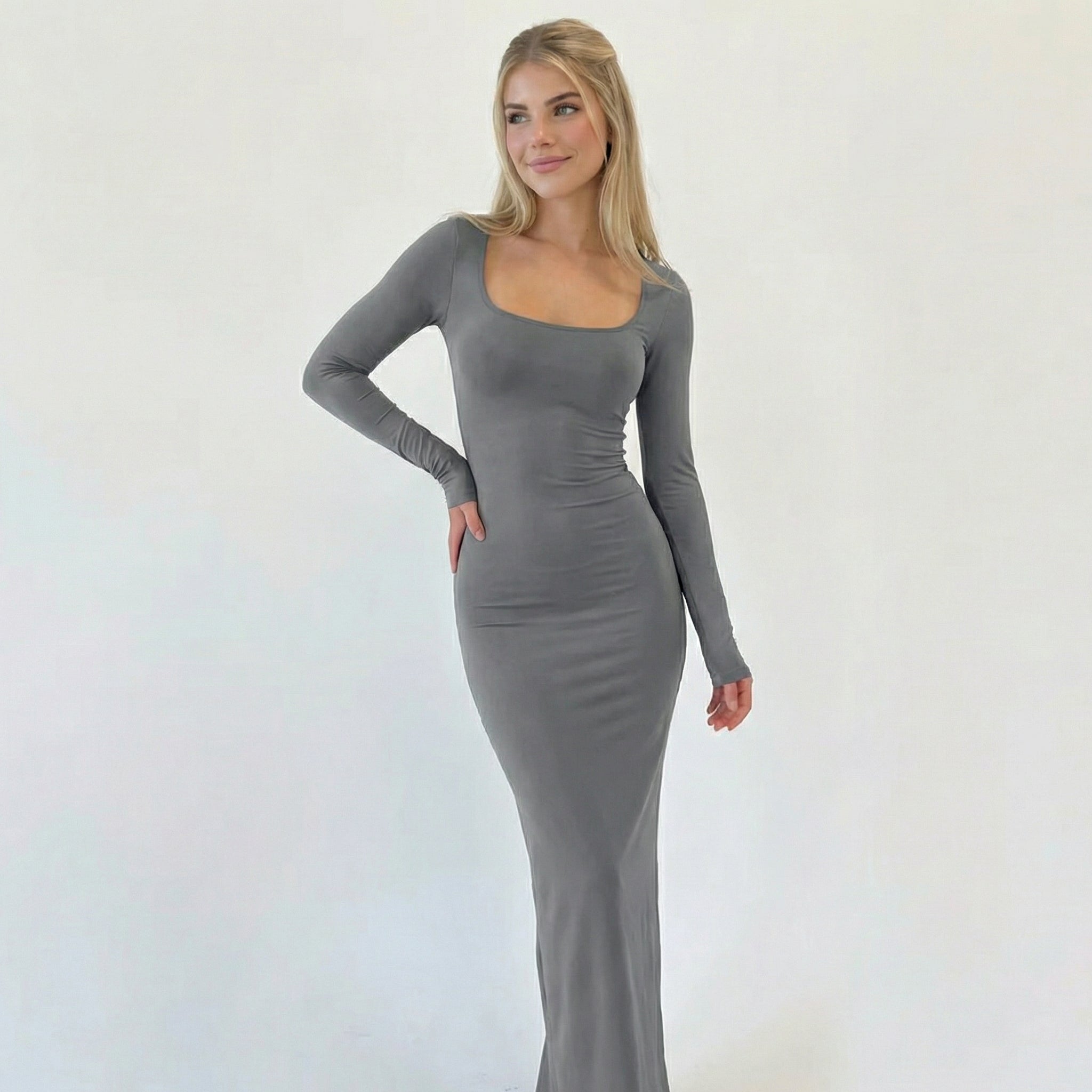 NOIR SCULPT LONGSLEEVE DRESS