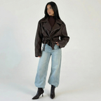 LARA BELTED MOTO JACKET