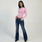 INDIGO LOW RISE FLARE