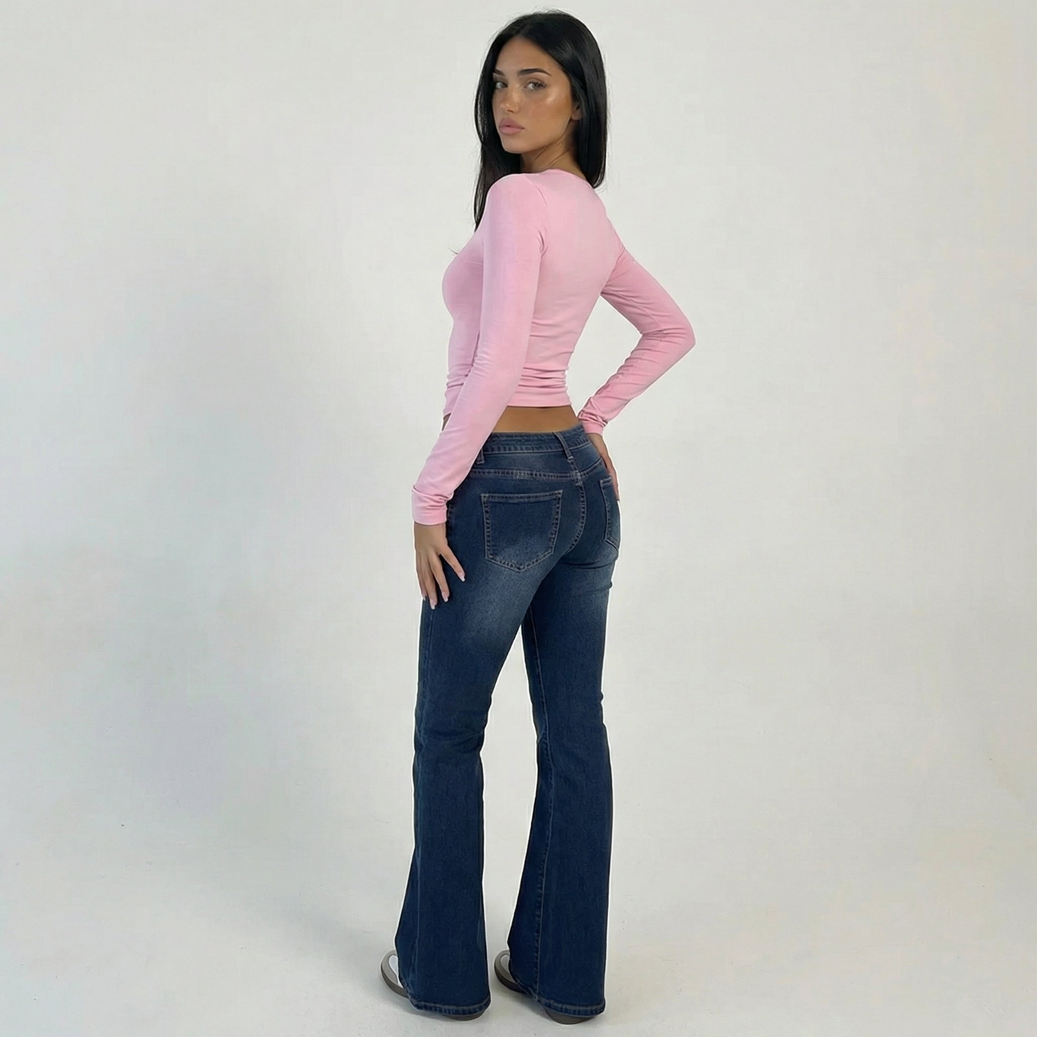 INDIGO LOW RISE FLARE