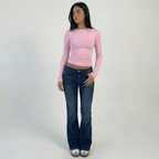 INDIGO LOW RISE FLARE