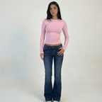 INDIGO LOW RISE FLARE