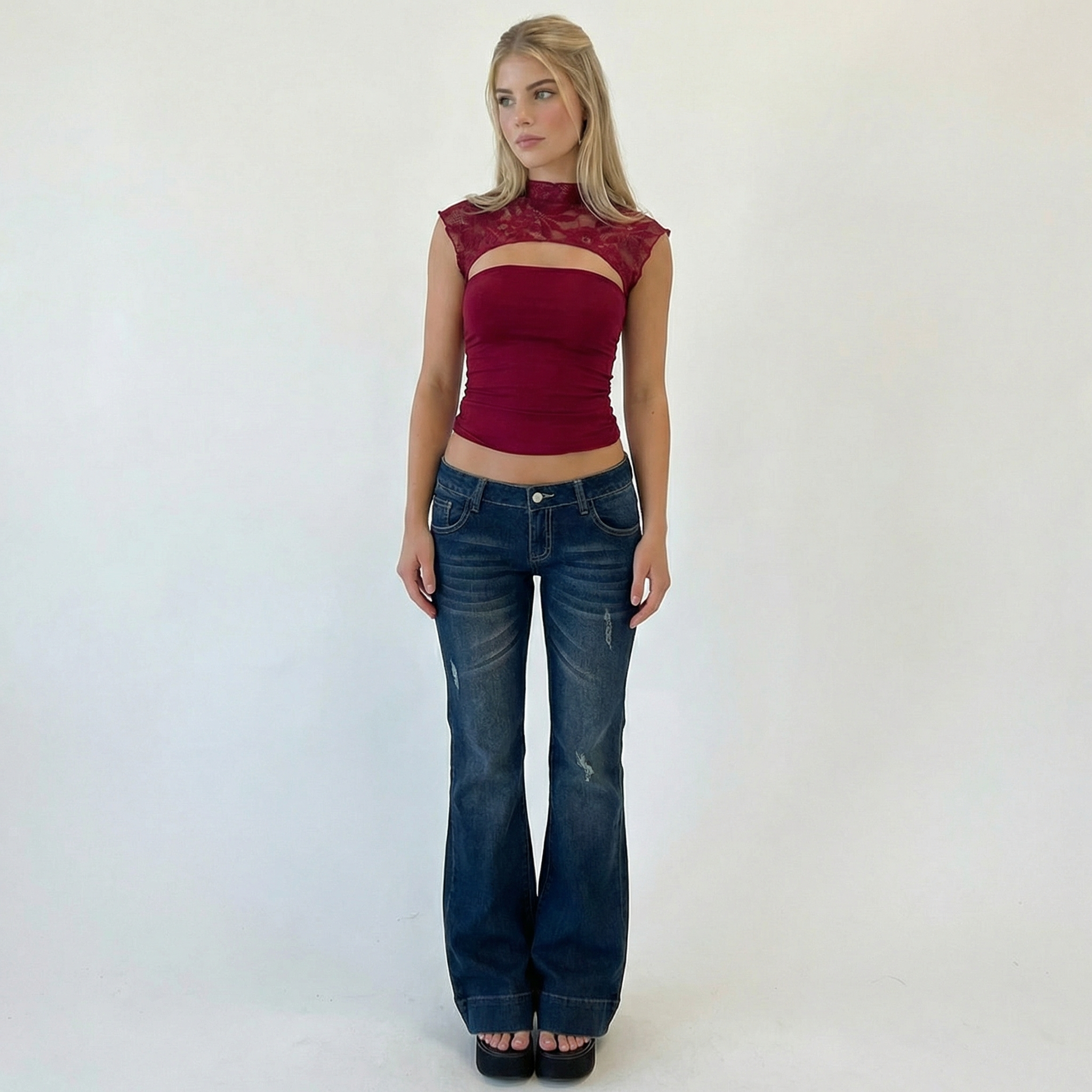 MIDNIGHT LOW RISE FLARE