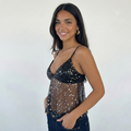 MIDNIGHT SPARK LACE CAMI TOP