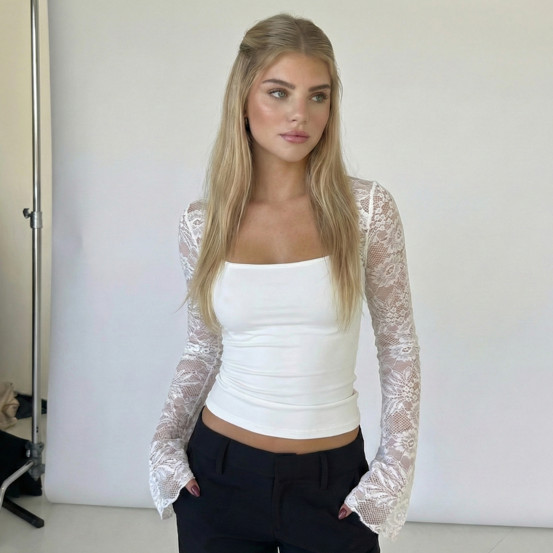 AMARA LACE SCULPT TOP