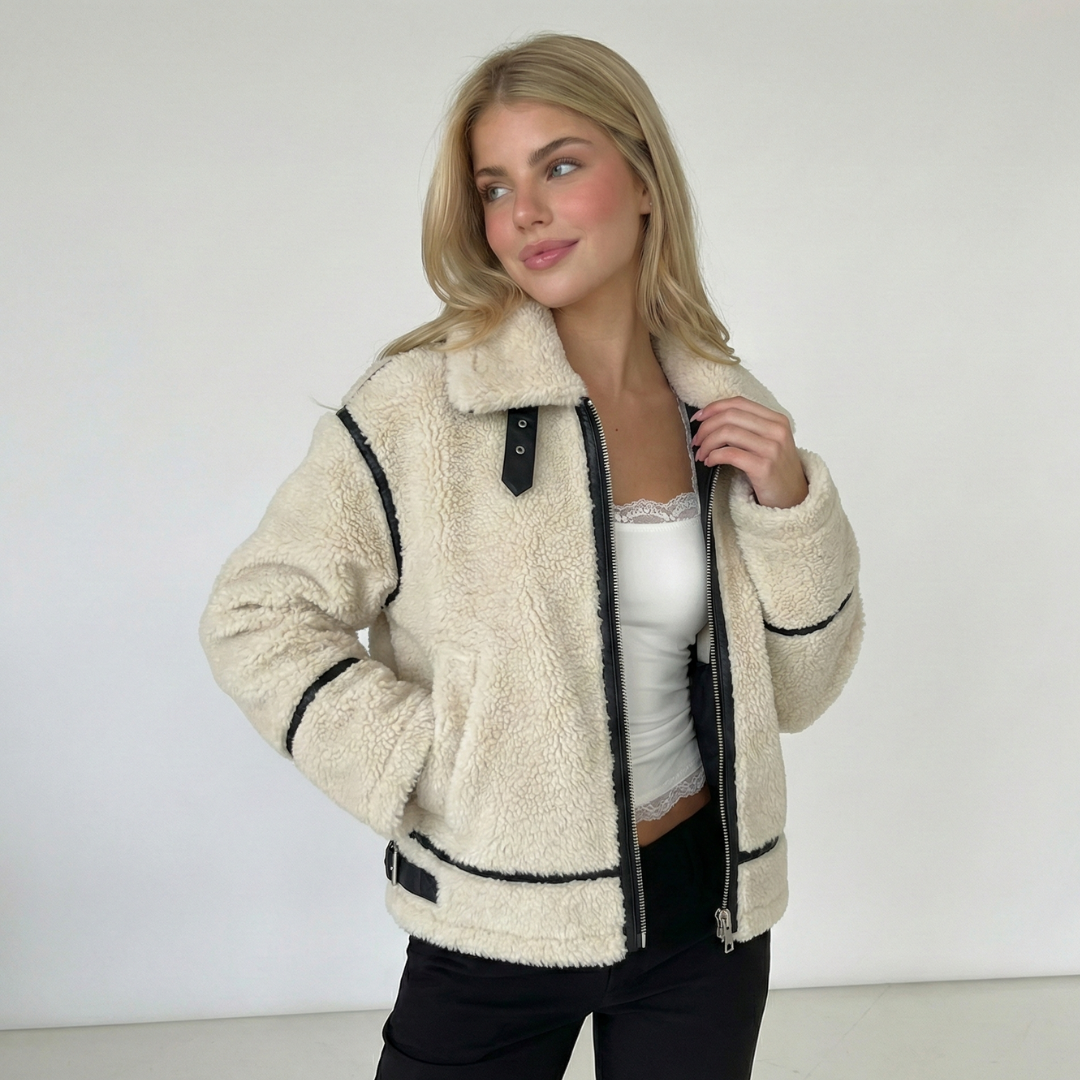 THE SHEARLING CONTRAST JACKET